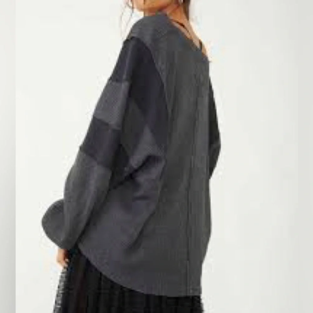 Free People Callisto Henley We The Free Oversized Sz Sm Bohemian Streetwear - Picture 2 of 9